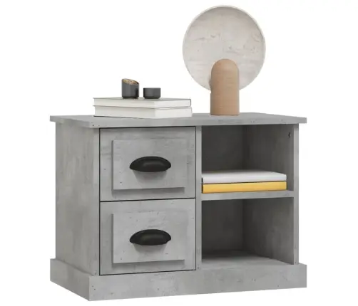 Naktsskapītis, Betona Pelēks, 60X35,5X45 Cm Vidaxl Naktsskapītis, Betona Pelēks, 60X35,5X45 Cm Vidaxl