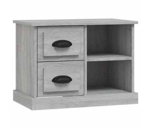 Naktsskapītis, 60X35,5X45 Cm, Pelēka Ozolkoka Krāsa Vidaxl