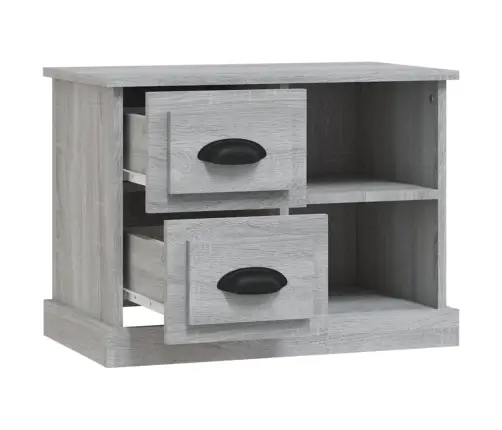 Naktsskapītis, 60X35,5X45 Cm, Pelēka Ozolkoka Krāsa Vidaxl