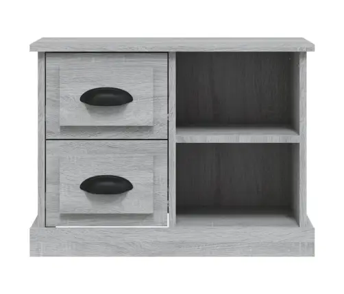 Naktsskapītis, 60X35,5X45 Cm, Pelēka Ozolkoka Krāsa Vidaxl