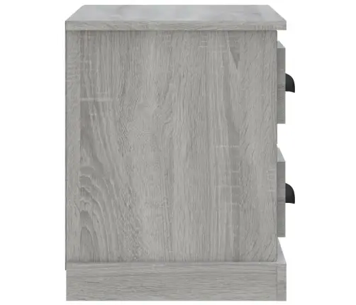 Naktsskapītis, 60X35,5X45 Cm, Pelēka Ozolkoka Krāsa Vidaxl