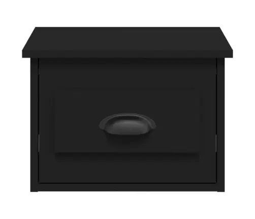 Sienas Naktsskapīši, 2 Gab., Melni, 41,5X36X28 Cm Vidaxl