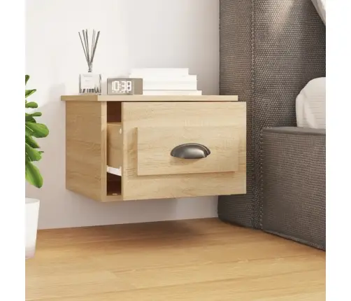 Seinale Kinnitatavad Öökapid 2 Tk Sonoma Tamm, 41,5X36X28 Cm