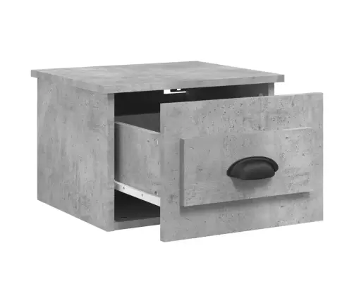 Sieninės Naktinės Spintelės, 2Vnt., Betono Pilkos, 41,5X36X28Cm