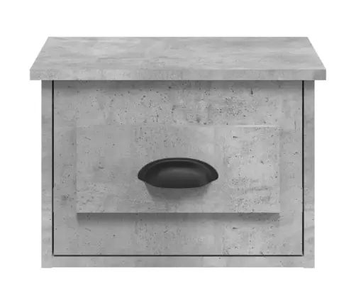 Sieninės Naktinės Spintelės, 2Vnt., Betono Pilkos, 41,5X36X28Cm