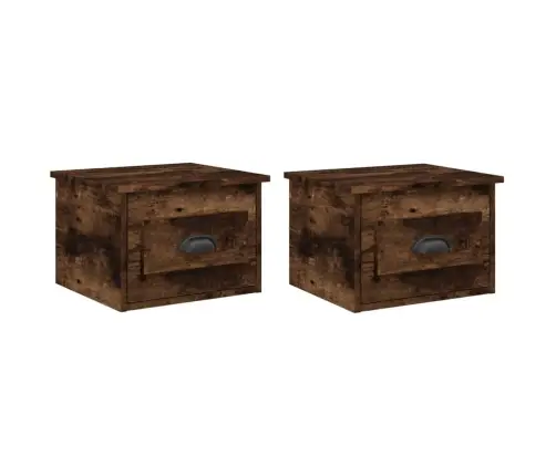 Sieninės Naktinės Spintelės, 2Vnt., Ąžuolo, 41,5X36X28Cm