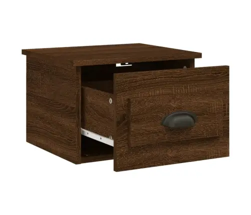 Sienas Naktsskapīši, 2 Gab., 41,5X36X28Cm, Brūna Ozolkoka Krāsa Vidaxl