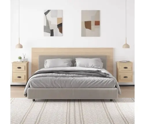 Sieninės Naktinės Spintelės, 2Vnt., Ąžuolo, 41,5X36X53Cm