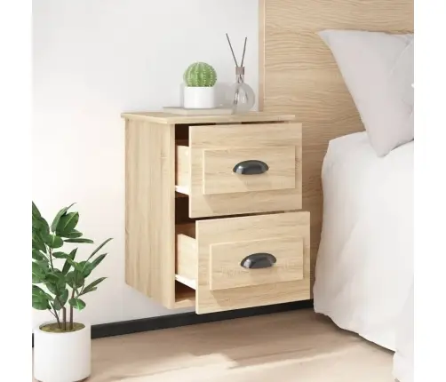 Sieninės Naktinės Spintelės, 2Vnt., Ąžuolo, 41,5X36X53Cm