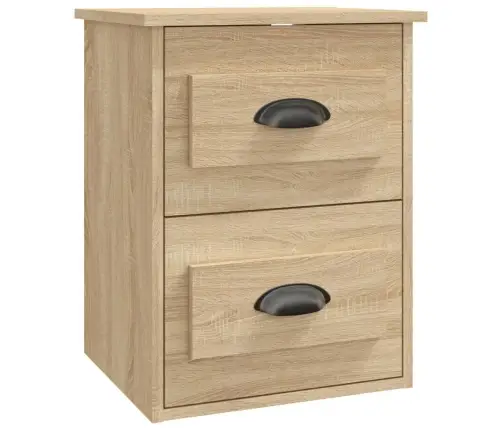 Sieninės Naktinės Spintelės, 2Vnt., Ąžuolo, 41,5X36X53Cm