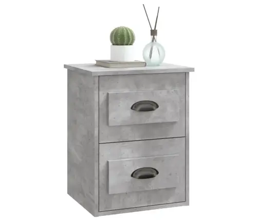 Seinale Kinnitatavad Öökapid, 2 Tk, Betoonhall, 41,5X36X53 Cm