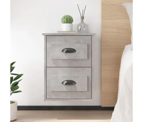 Seinale Kinnitatavad Öökapid, 2 Tk, Betoonhall, 41,5X36X53 Cm