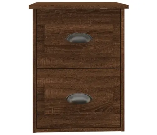 Sienas Naktsskapīši, 2 Gab., Ozolkoka Krāsa, 41,5X36X53 Cm Vidaxl