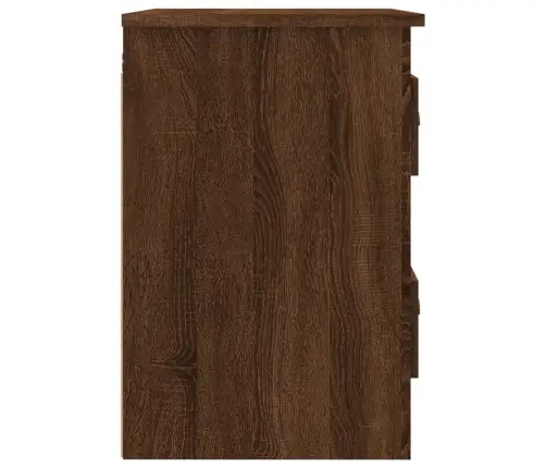 Sienas Naktsskapīši, 2 Gab., Ozolkoka Krāsa, 41,5X36X53 Cm Vidaxl