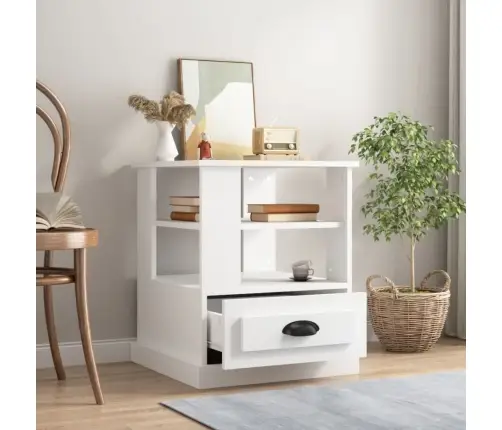 Galdiņš, 50X50X60 Cm, Inženierijas Koks, Balts Vidaxl