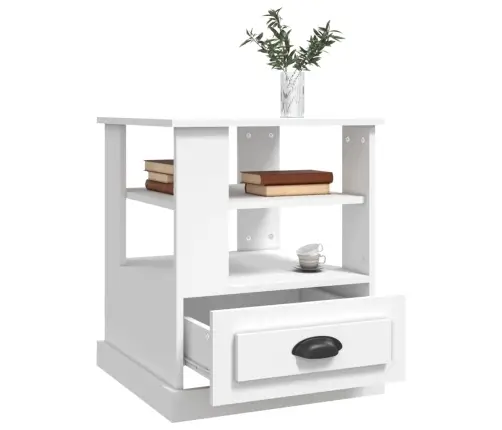 Galdiņš, 50X50X60 Cm, Inženierijas Koks, Balts Vidaxl