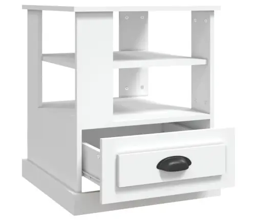 Galdiņš, 50X50X60 Cm, Inženierijas Koks, Balts Vidaxl