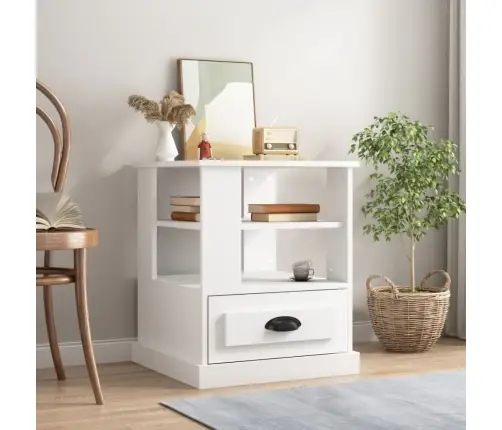 Galdiņš, 50X50X60 Cm, Inženierijas Koks, Balts Vidaxl