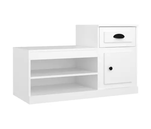 Spintelė Batams, Baltos Spalvos, 100X42X60cm Apdirbta Mediena