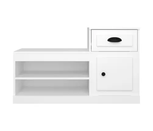 Spintelė Batams, Baltos Spalvos, 100X42X60cm Apdirbta Mediena