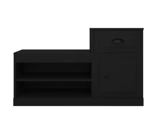 Jalatsikapp, Must, 100 X 42 X 60 cm Tehispuit