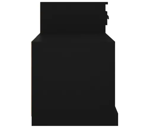 Jalatsikapp, Must, 100 X 42 X 60 cm Tehispuit