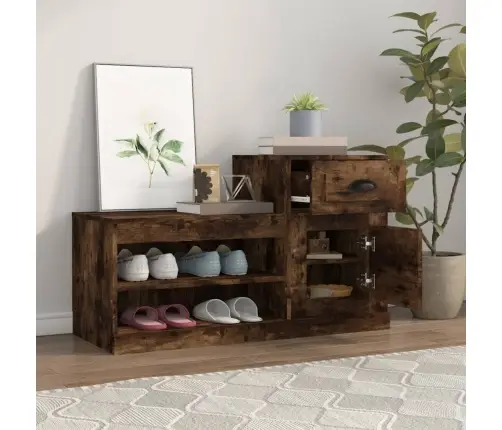 Spintelė Batams, Dūminio Ąžuolo, 100X42X60cm Apdirbta Mediena