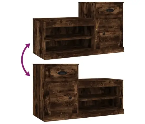 Spintelė Batams, Dūminio Ąžuolo, 100X42X60cm Apdirbta Mediena