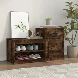 Spintelė Batams, Dūminio Ąžuolo, 100X42X60cm Apdirbta Mediena