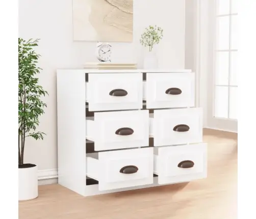 Kumode, 70X35,5X67,5 Cm, Inženierijas Koks, Balta Vidaxl
