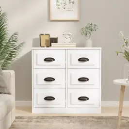 Kumode, 70X35,5X67,5 Cm, Inženierijas Koks, Balta Vidaxl