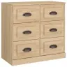 Kumode, Ozolkoka Krāsa, 70X35,5X67,5 Cm, Inženierijas Koks Vidaxl Kumode, Ozolkoka Krāsa, 70X35,5X67,5 Cm, Inženierijas Koks Vidaxl