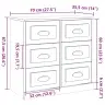 Kumode, Ozolkoka Krāsa, 70X35,5X67,5 Cm, Inženierijas Koks Vidaxl Kumode, Ozolkoka Krāsa, 70X35,5X67,5 Cm, Inženierijas Koks Vidaxl