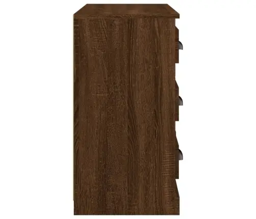 Kumode, Brūna Ozolkoka, 70X35,5X67,5 Cm, Inženierijas Koks Vidaxl