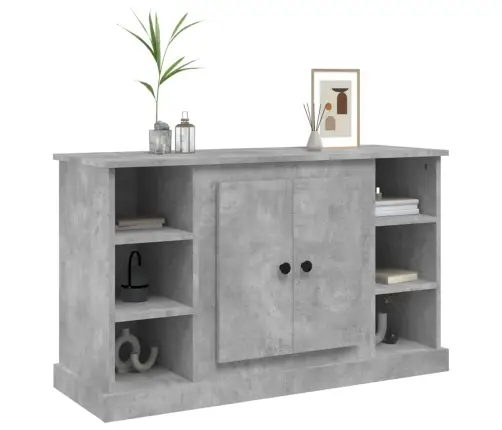 Šoninė Spintelė, Betono Pilka, 100X35,5X60cm Apdirbta Mediena