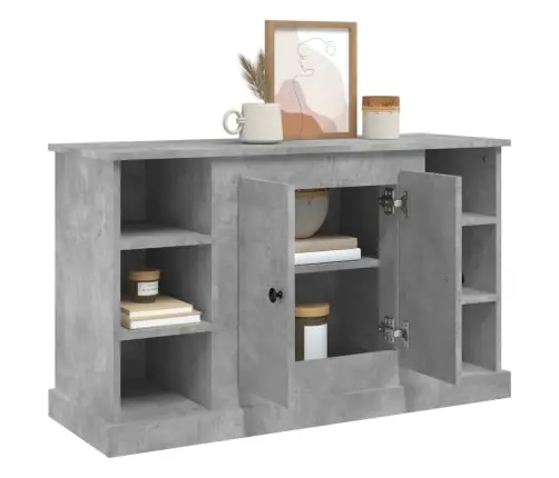 Šoninė Spintelė, Betono Pilka, 100X35,5X60cm Apdirbta Mediena