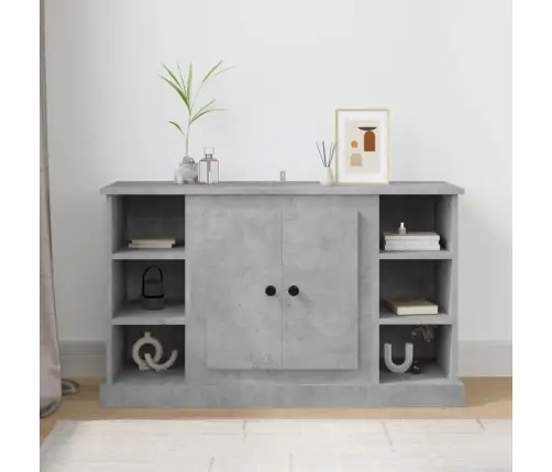 Šoninė Spintelė, Betono Pilka, 100X35,5X60cm Apdirbta Mediena