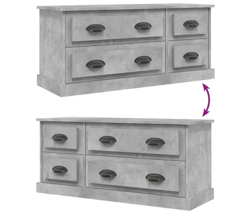 Televizoriaus Spintelė, Betono Pilka, 100X35,5X45cm Mediena Televizoriaus Spintelė, Betono Pilka, 100X35,5X45cm Mediena