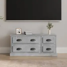 Tv Skapītis, Betona Pelēks, 100X35,5X45 Cm, Inženierijas Koks Vidaxl