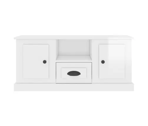 Televizoriaus Spintelė, Balta, 100X35,5X45cm Mediena, Blizgi