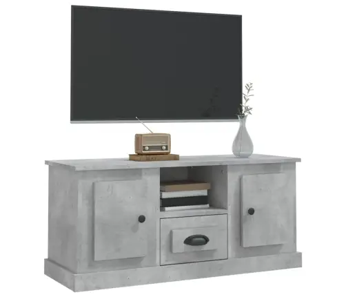 Tv Skapītis, Betona Pelēks, 100X35,5X45 Cm, Inženierijas Koks Vidaxl