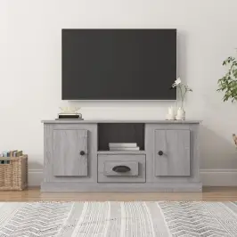 Tv Skapītis, Pelēka Ozolkoka, 100X35,5X45 Cm, Inženierijas Koks Vidaxl