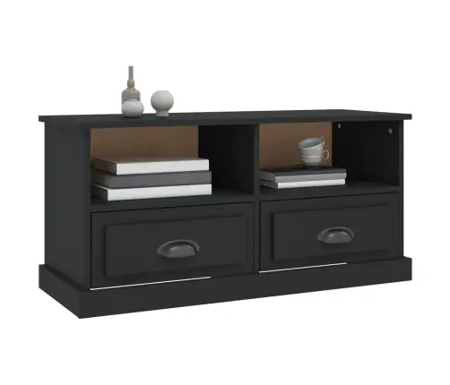 Telerikapp, Must, 93X35,5X45 cm Tehispuit