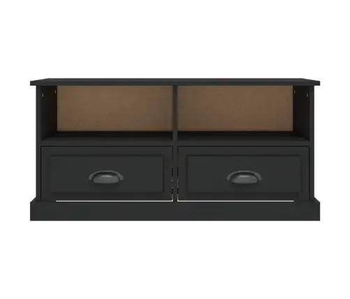 Telerikapp, Must, 93X35,5X45 cm Tehispuit