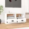 Televizoriaus Spintelė, Balta, 93X35,5X45cm Mediena, Blizgi