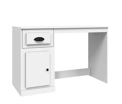 Rakstāmgalds Ar Atvilktnēm, 115X50X75 Cm, Balts Vidaxl Rakstāmgalds Ar Atvilktnēm, 115X50X75 Cm, Balts Vidaxl