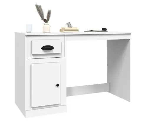 Rakstāmgalds Ar Atvilktnēm, 115X50X75 Cm, Balts Vidaxl Rakstāmgalds Ar Atvilktnēm, 115X50X75 Cm, Balts Vidaxl