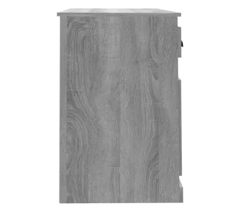 Rakstāmgalds Ar Atvilktnēm, Pelēcīga Ozola Krāsa, 115X50X75 Cm Vidaxl