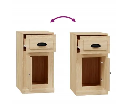 Skapītis Ar Atvilktni, 40X50X75 Cm, Inženierijas Koks Vidaxl