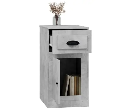 Šoninė Spintelė Su Stalčiumi, Betono Pilka, 40X50X75cm Mediena